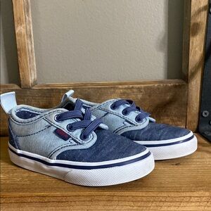 Vans denim Blue slip on sneaker Shoes size 6 toddler